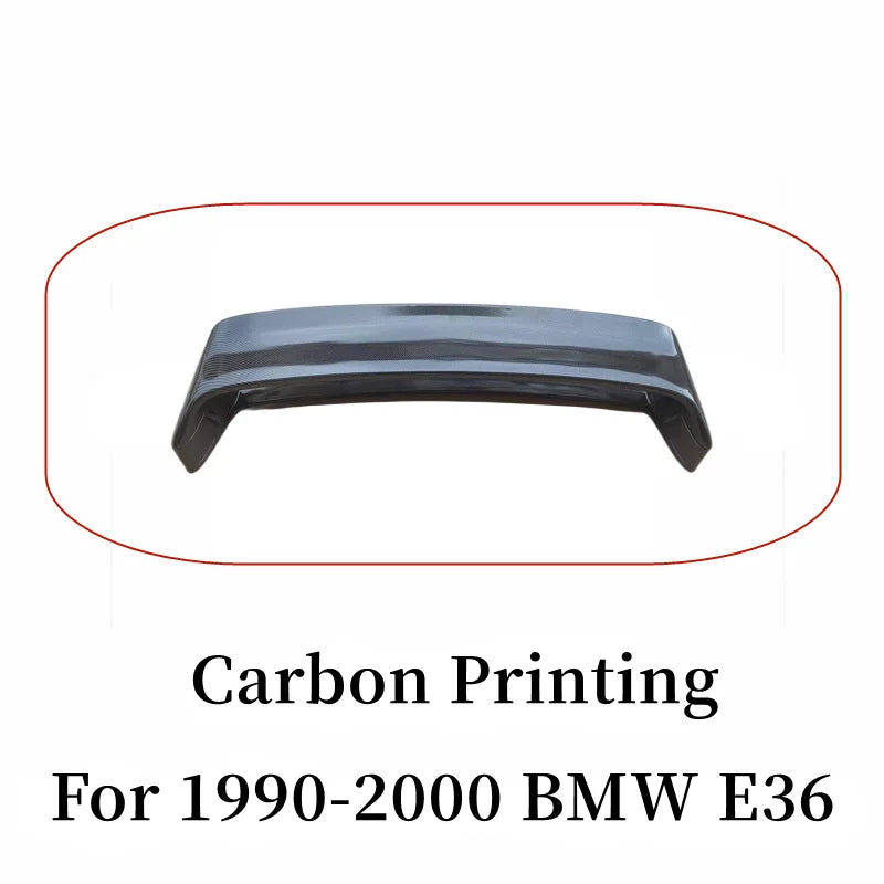 Rear Spoiler for 1990-2000 BMW 3 Series E36 M3 Black Carbon
