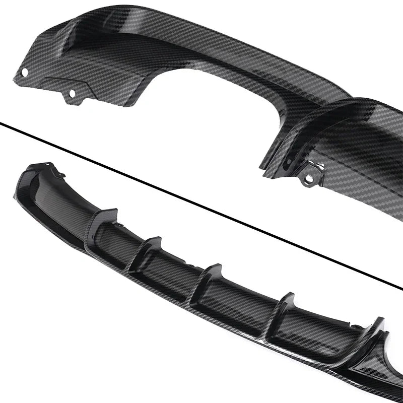 MagicKit Carbon Fiber Look Rear Diffuser For BMW F30 F31 320i 325i 328i 335i MTECH M Sport Bumper 320i 328i 2012-2019