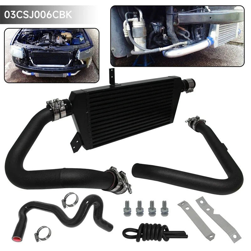 Front Mount Intercooler Kit For VW Passat Audi A4 B5 Quattro 1.8T 1996-2001