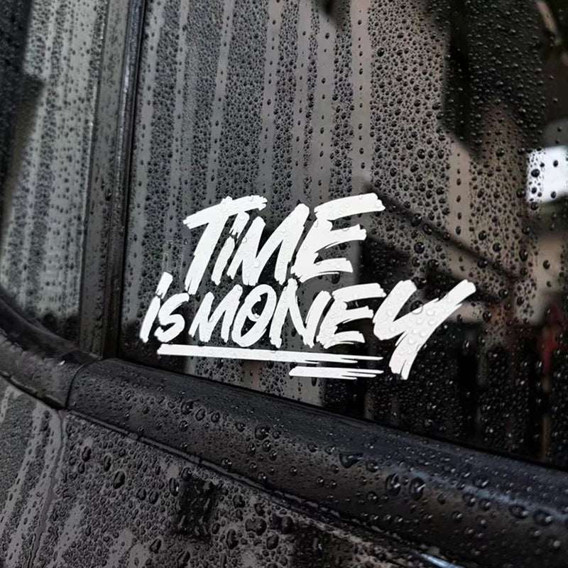 Time Is Money Sticker