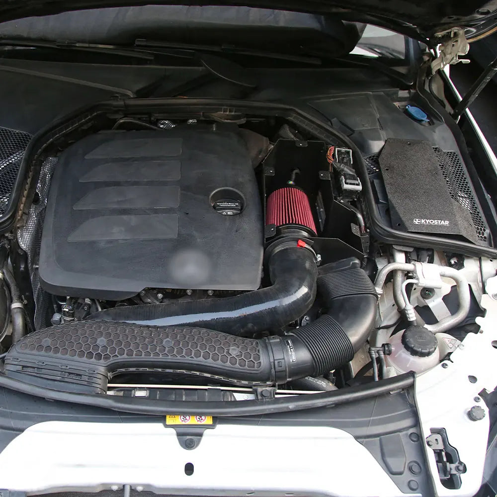 Aluminum Cold Air Intake Kit Pipe for 2018-2021Mercedes Benz W205 M264 C180 C200 C300 GLC300