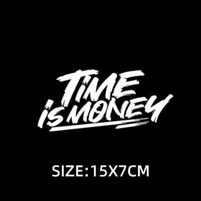 Time Is Money Sticker