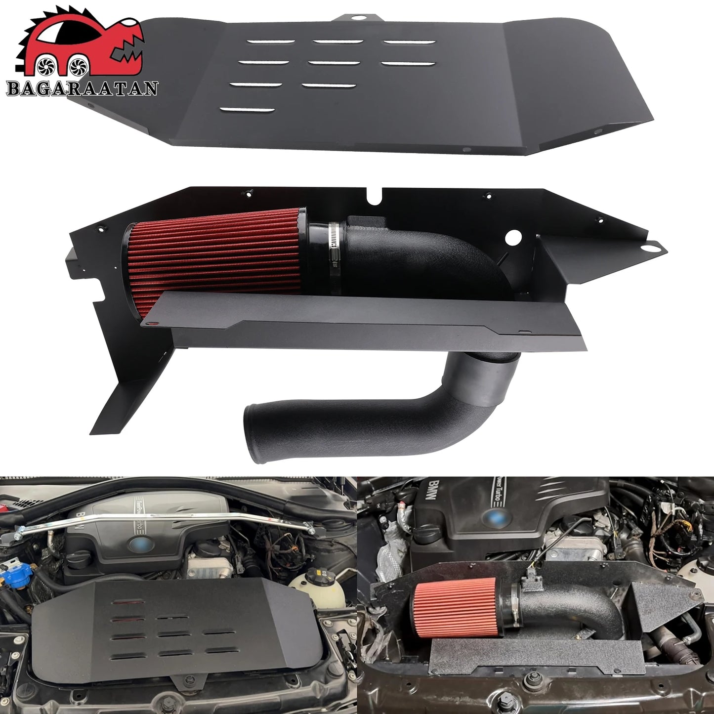 Cold Air Intake For 12-16 BMW F30 228i 320i 328i 420i 428i 2.0T I4-2.0L(t) Engine