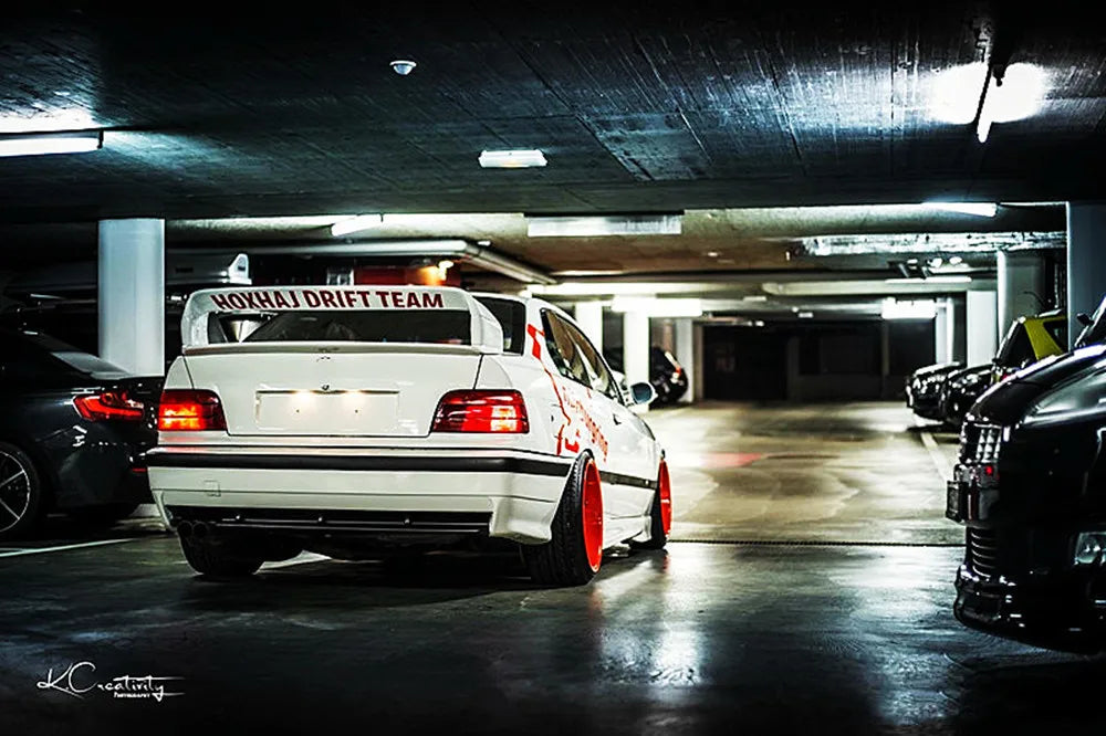 Rear Spoiler for 1990-2000 BMW 3 Series E36 M3 Black Carbon