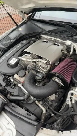 80MM Air intake pipe kit for Mercedes Benz C63 C63S GLC63 AMG W205