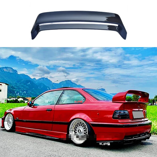 Rear Spoiler for 1990-2000 BMW 3 Series E36 M3 Black Carbon