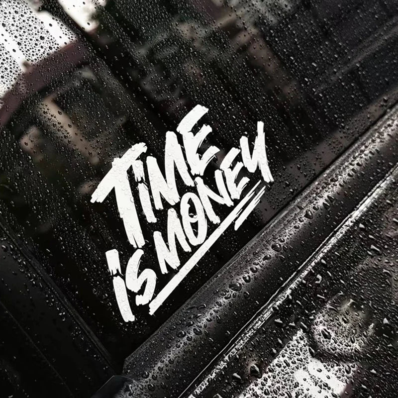 Time Is Money Sticker