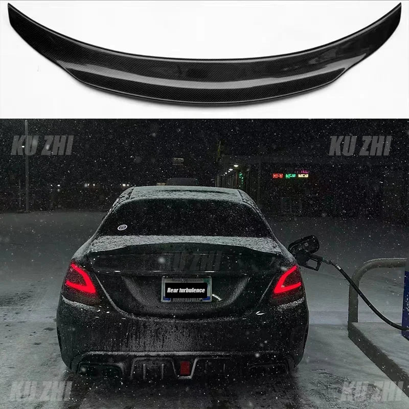 Carbon Fiber Rear Spoiler forMercedes Benz W205 C63 2015-2020