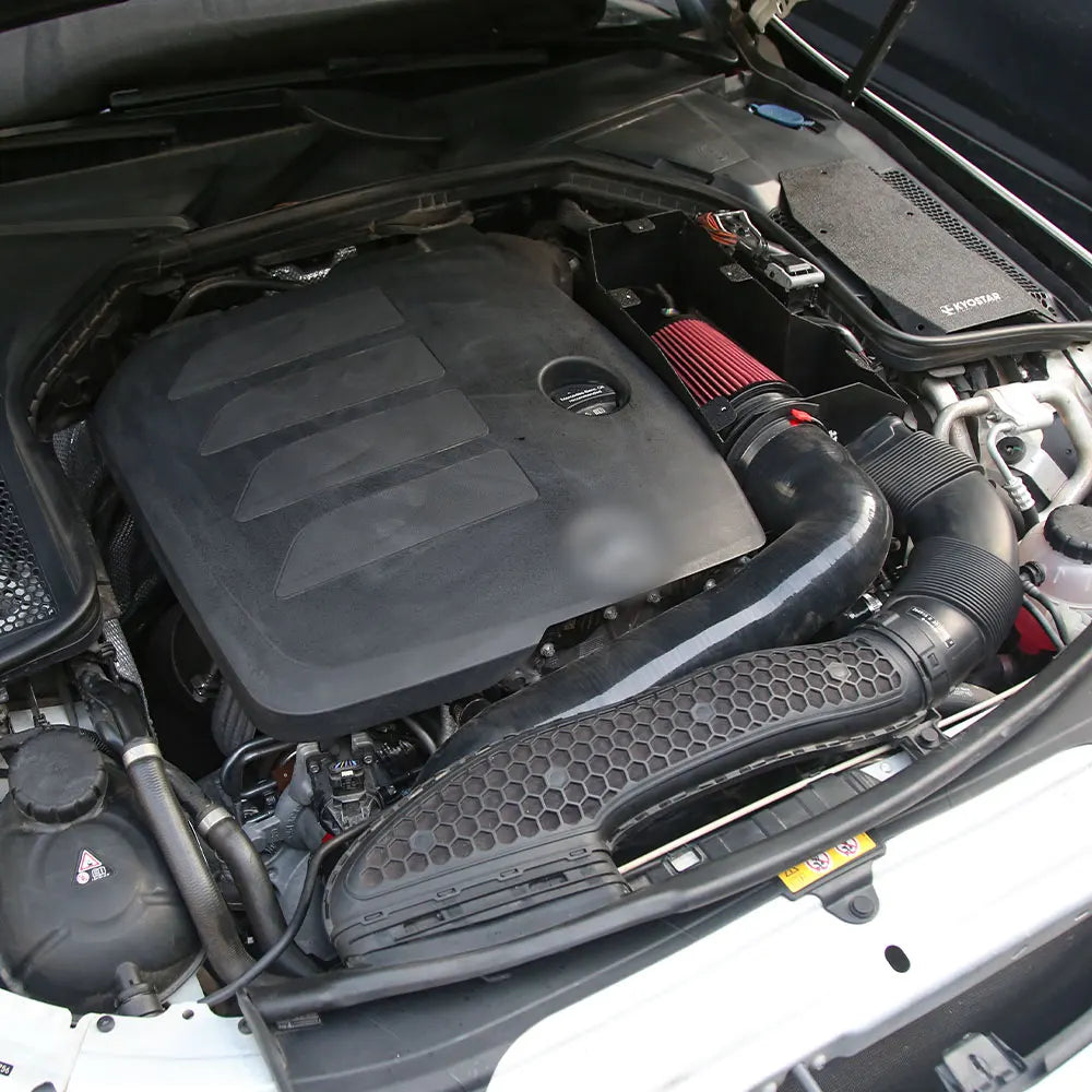 Aluminum Cold Air Intake Kit Pipe for 2018-2021Mercedes Benz W205 M264 C180 C200 C300 GLC300