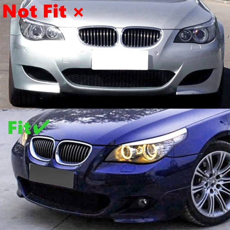 Front Bumper Lip For BMW M-Sport E60 E61 525i 528i 530i 535i 540i 550i 2005-2010