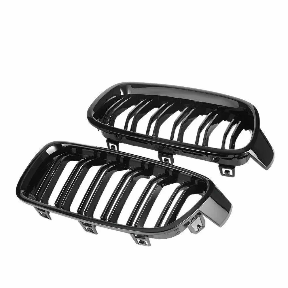 BMW F30 F31 F35 3 SERIES 2011-2019 KIDNEY TWIN GRILL GLOSS BLACK DUAL LINE