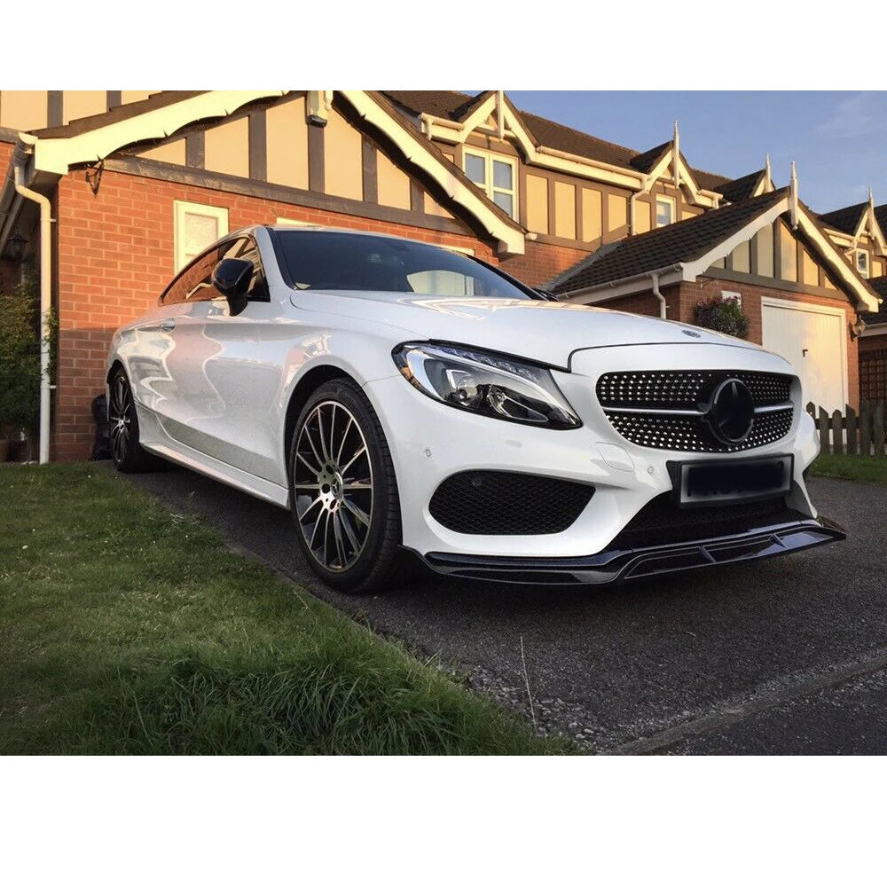 Lower Splitter For Mercedes Benz C Class W205 Sport Style 2015 2016 2017 2018