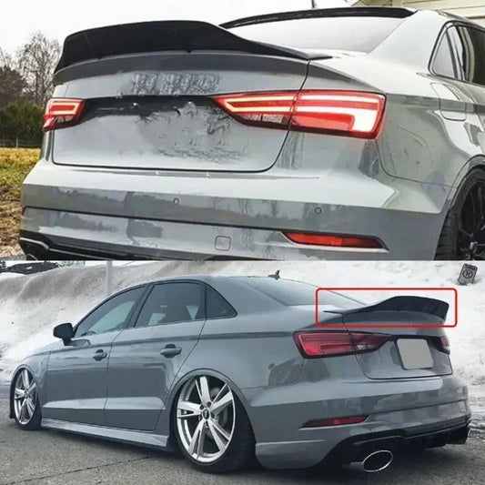Duckbill Spoiler for Audi A3 S3 RS3 8V Saloon RT Style 2014-20